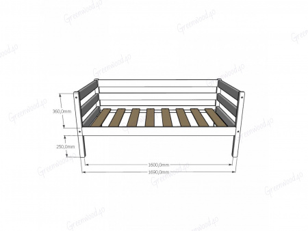 Кроватка домик с ящиками 160x80 №5