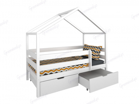 Кроватка домик с ящиками 160x80 №90
